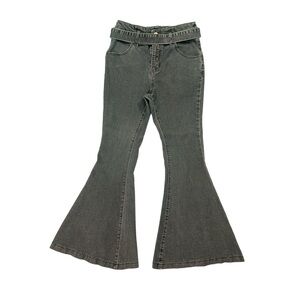 Cloud Ten Bell Bottom Jeans High Rise Size Medium Faded Black Super Flar…